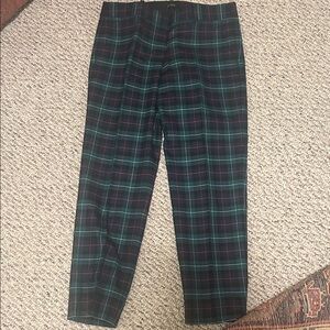 J. Crew factory plaid skimmer pants size 2